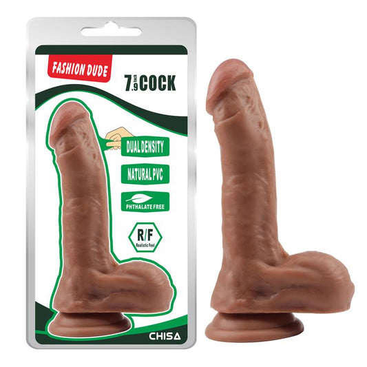 CHISA - DILDO DUAL DENSITY FASHION DUDE 20.5 X 4.5 CM LATIN