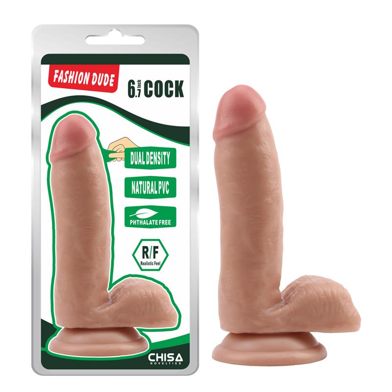 CHISA - DILDO DUAL DENSITY FASHION DUDE 6.7 FLESH