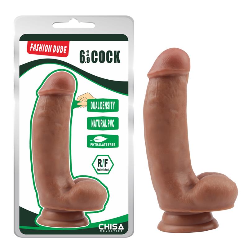 CHISA - DILDO DUAL DENSITY FASHION DUDE 6.9 TAN