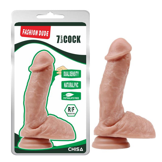 CHISA - DILDO DUAL DENSITY FASHION DUDE 7.3 FLESH