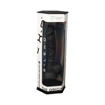 SILEXD - DILDO DUAL DENSITY MOD. 1 - 7 BLACK