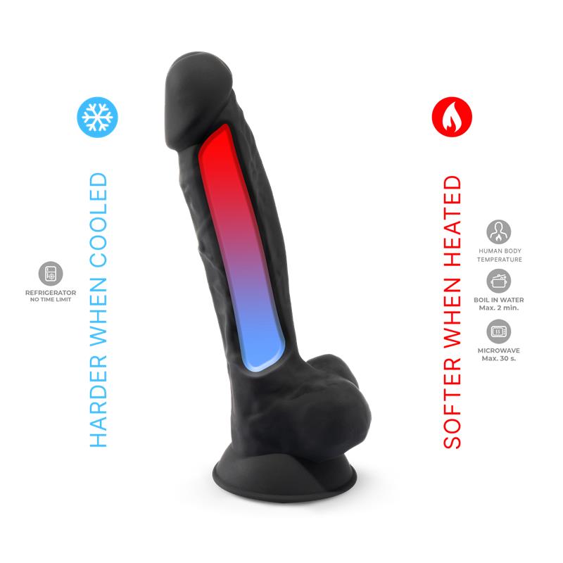 SILEXD - DILDO DUAL DENSITY MOD. 1 - 7 BLACK