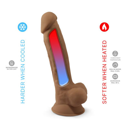SILEXD - DILDO DOUBLE DENSITÉ MOD. 1 - 7 CARAMEL