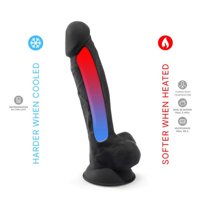 SILEXD - DILDO DUAL DENSITY MOD. 1 - 8 BLACK