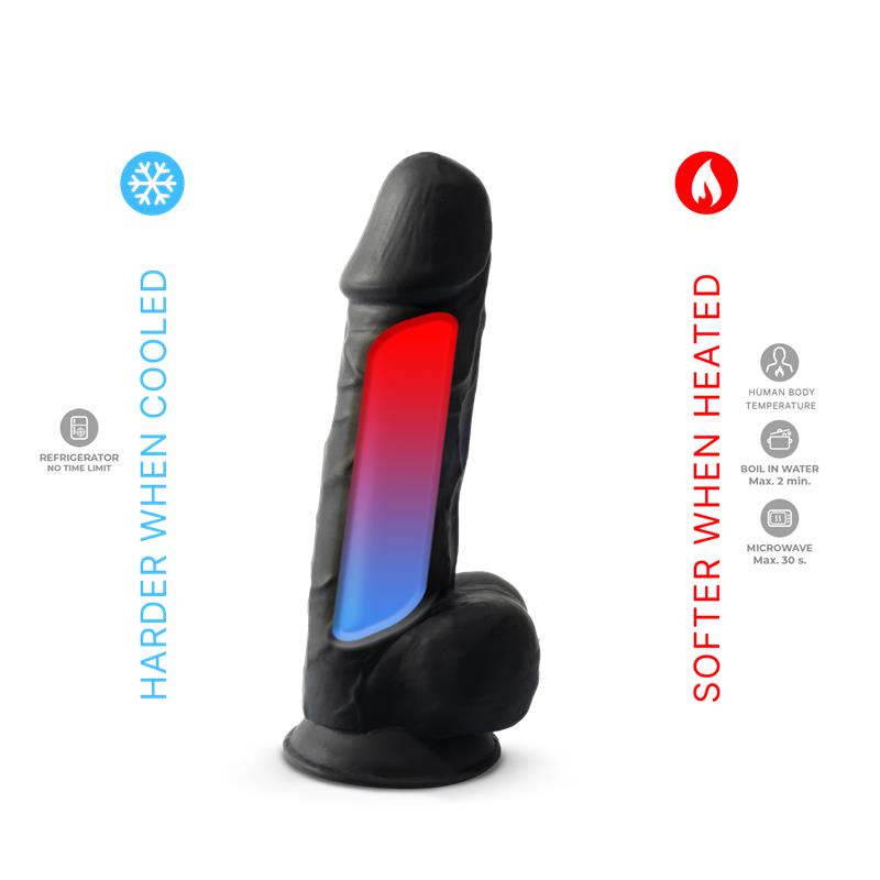 SILEXD - DILDO DUAL DENSITY MOD. 1 - 8.5 BLACK