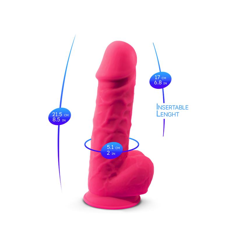 SILEXD - DILDO DUAL DENSITY MOD. 1 - 8.5 PINK