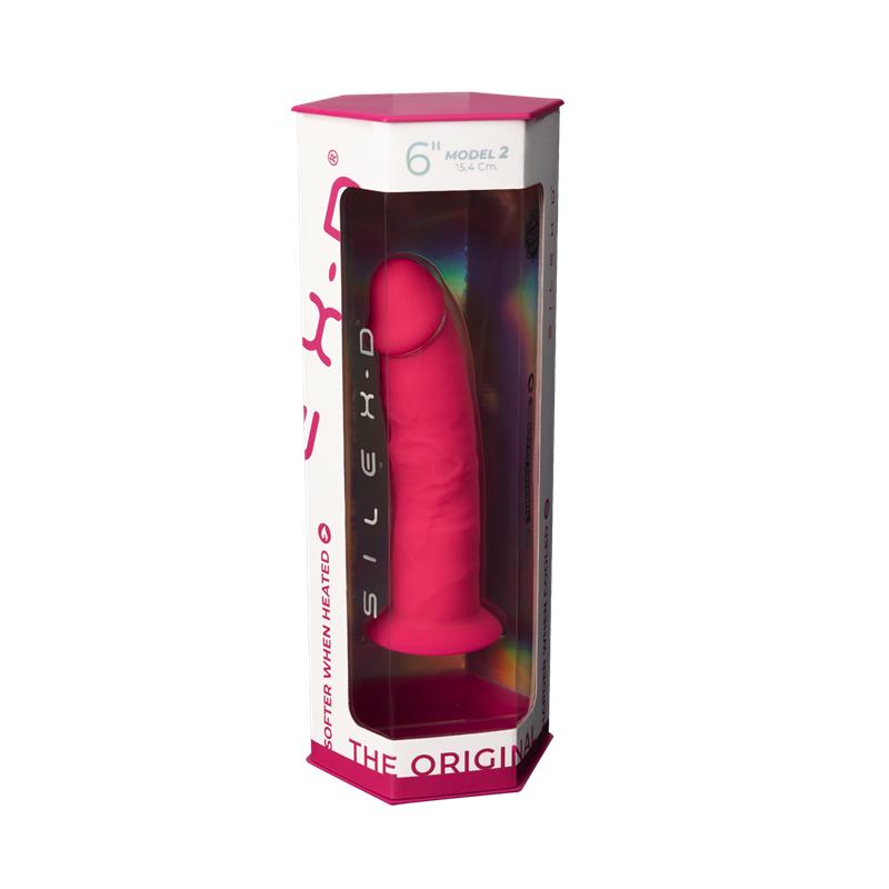 SILEXD - DILDO DUAL DENSITY MOD. 2 - 6 PINK