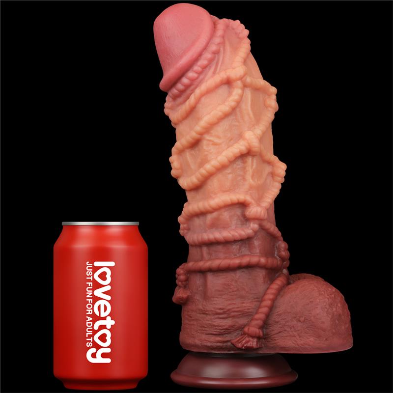 LOVETOY - DILDO DUAL LAYER KING SIZE NATURE 10.5