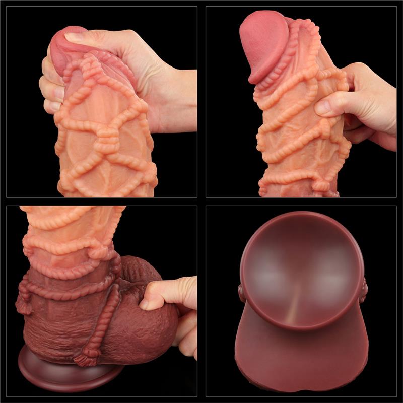 LOVETOY - DILDO DUAL LAYER KING SIZE NATURE 10.5