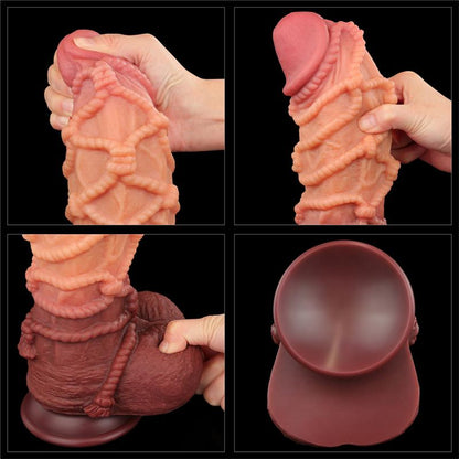 LOVETOY - DILDO DUAL LAYER KING SIZE NATURE 10.5