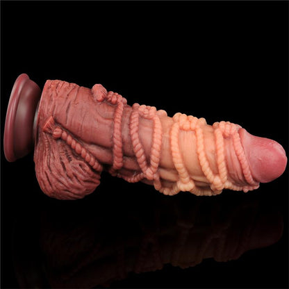 LOVETOY - DILDO DUAL LAYER KING SIZE NATURE 9.5