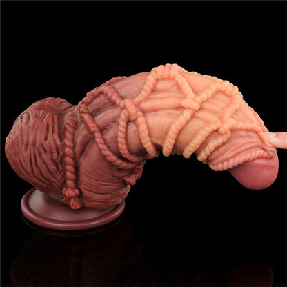 LOVETOY - DILDO DUAL LAYER KING SIZE NATURE 9.5