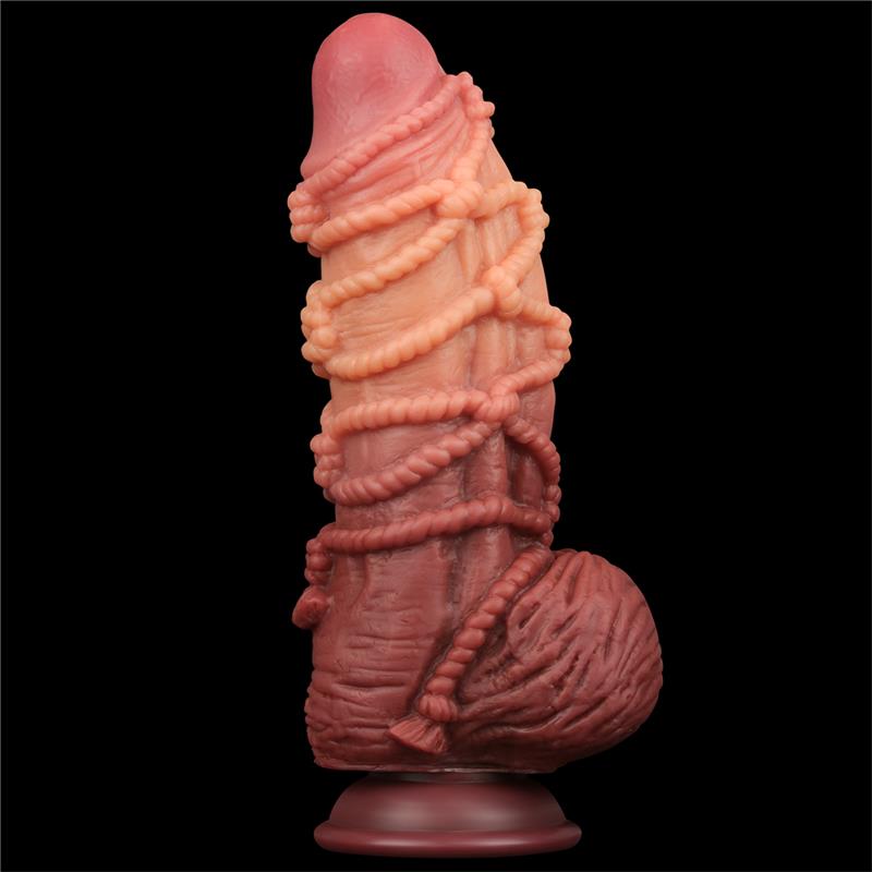 LOVETOY - DILDO DUAL LAYER KING SIZE NATURE 9.5