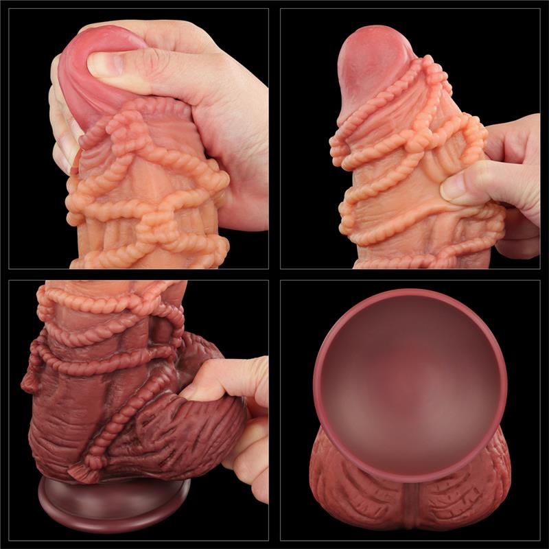 LOVETOY - DILDO DUAL LAYER KING SIZE NATURE 9.5