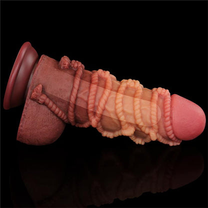 LOVETOY - DILDO DUAL LAYER KING SIZE NATURE 9.5