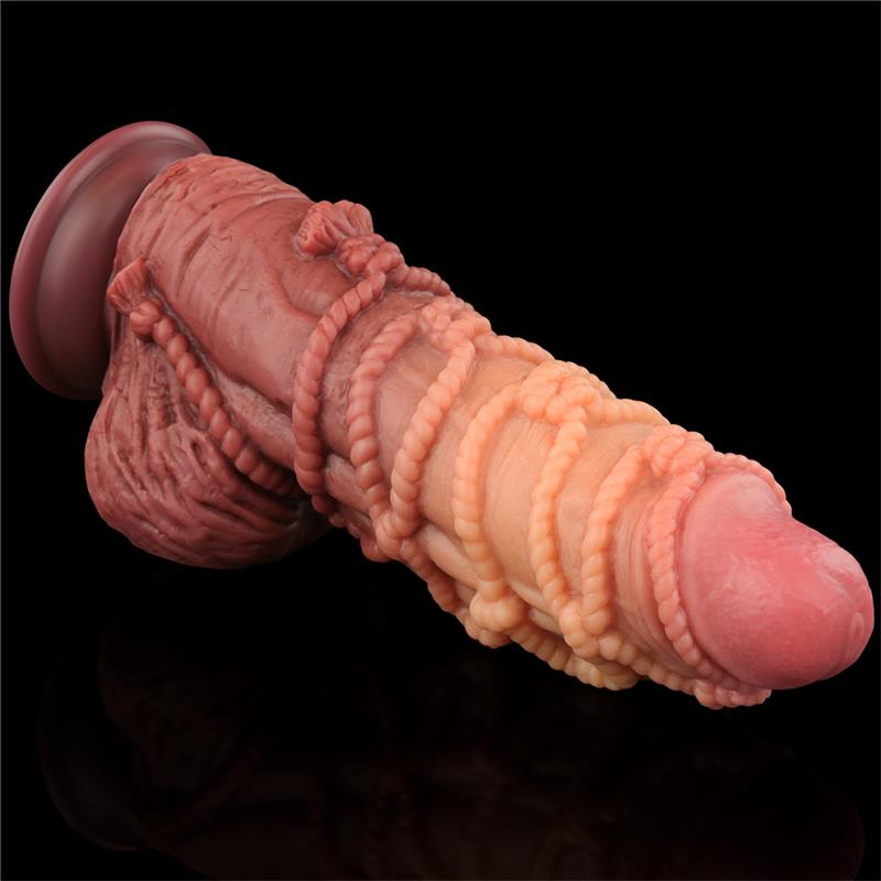 LOVETOY - DILDO DUAL LAYER KING SIZE NATURE 9.5