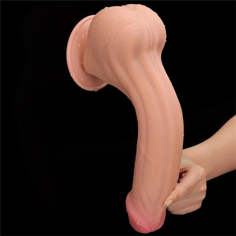 LOVETOY - DILDO DUAL LAYER SLIDING SKIN 11.5