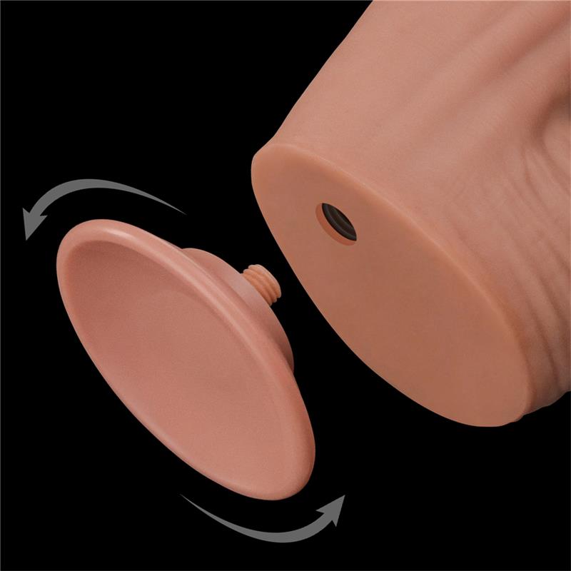 LOVETOY - DILDO DUAL LAYER SLIDING SKIN 12