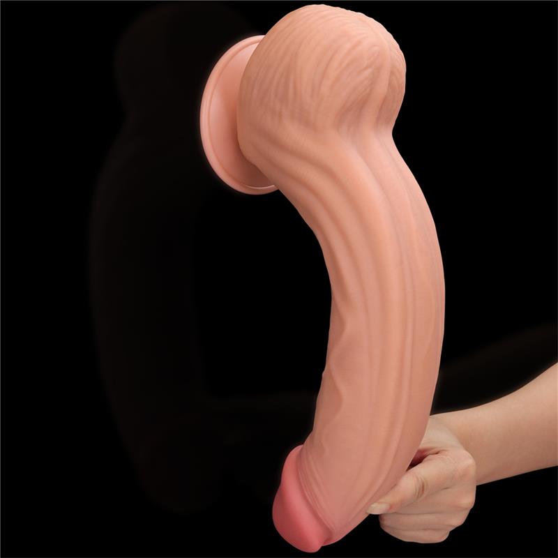 LOVETOY - DILDO DUAL LAYER SLIDING SKIN 12