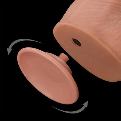 LOVETOY - DILDO DUAL LAYER SLIDING SKIN 13.5