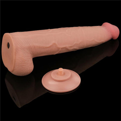 LOVETOY - DILDO DUAL LAYER SLIDING SKIN 13.5