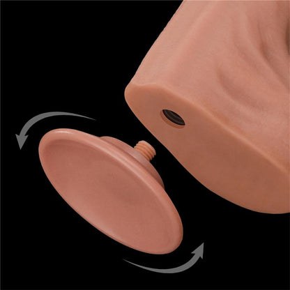 LOVETOY - DILDO DUAL LAYER SLIDING SKIN 14