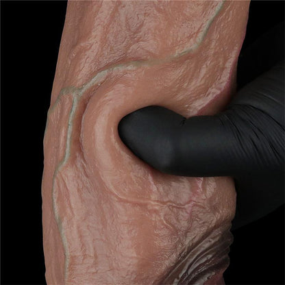 LOVETOY - DILDO DUAL LAYERED SILICONE XXL 11