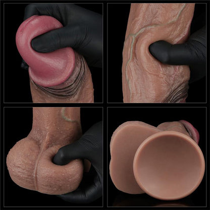 LOVETOY - DILDO DUAL LAYERED SILICONE XXL 11
