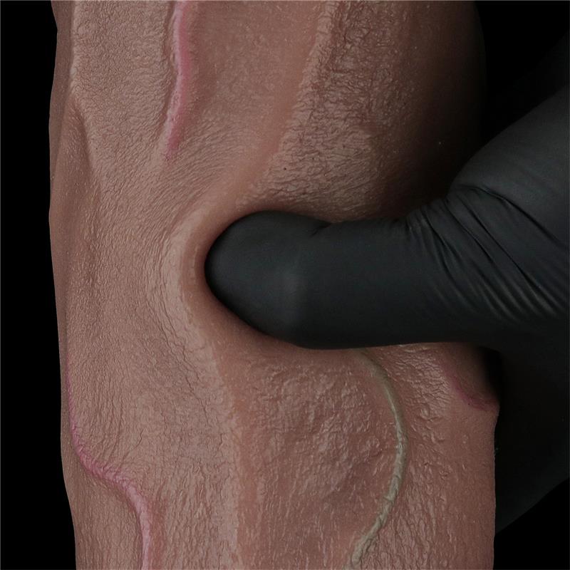 LOVETOY - DILDO DUAL LAYERED SILICONE XXL 12