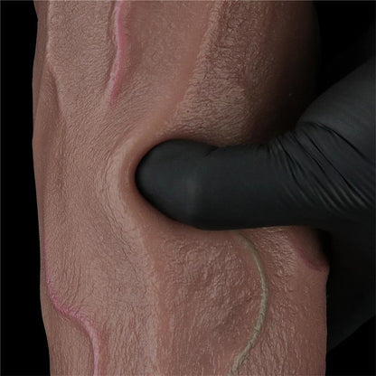LOVETOY - DILDO DUAL LAYERED SILICONE XXL 12