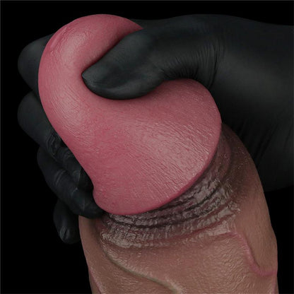 LOVETOY - DILDO DUAL LAYERED SILICONE XXL 12