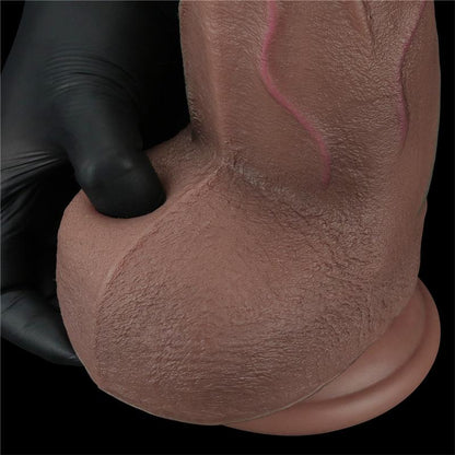 LOVETOY - DILDO DUAL LAYERED SILICONE XXL 12
