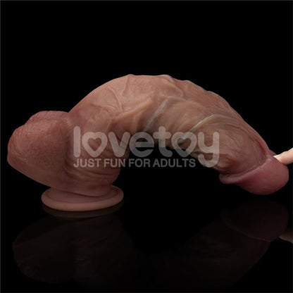 LOVETOY - DILDO DUAL LAYERED XXL 10.5 BLACK