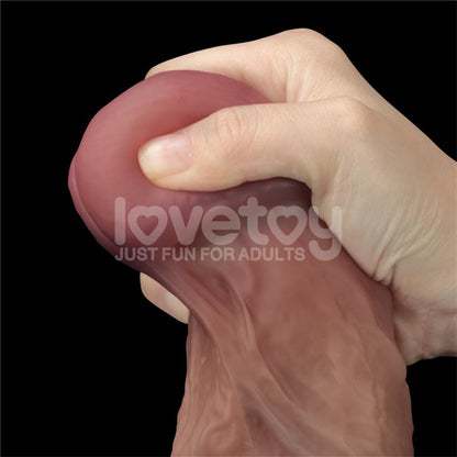 LOVETOY - DILDO DUAL LAYERED XXL 10.5 BLACK