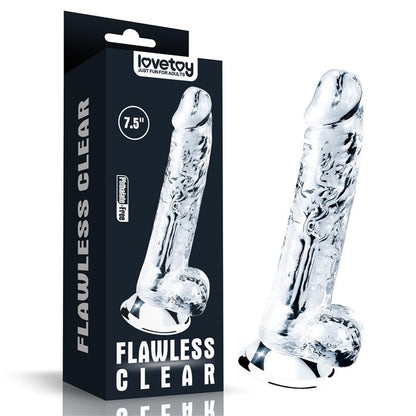 LOVETOY - DILDO FLAWLESS CLEAR 7.5 CLEAR