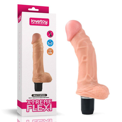 LOVETOY - DILDO FLEXI 9 WITH VIBRATION FLESH