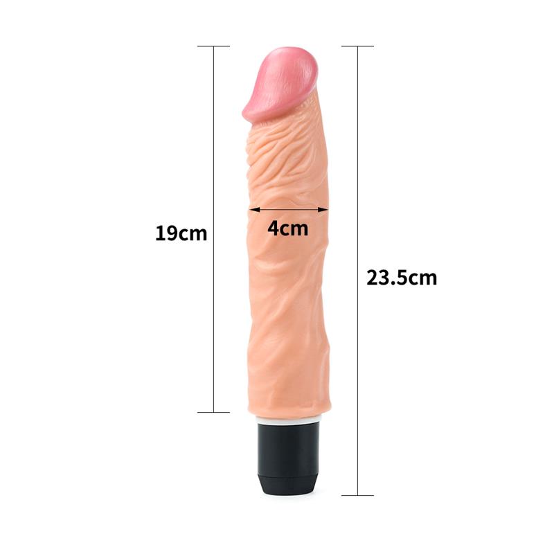 LOVETOY - DILDO FLEXI 9.5 WITH VIBRATION FLESH