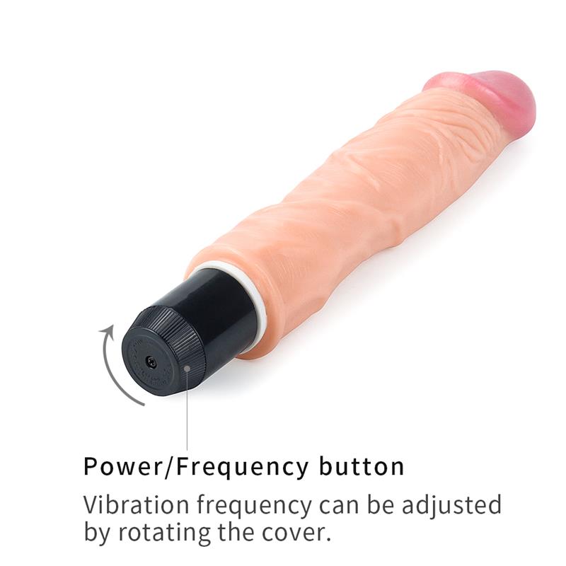 LOVETOY - DILDO FLEXI 9.5 WITH VIBRATION FLESH