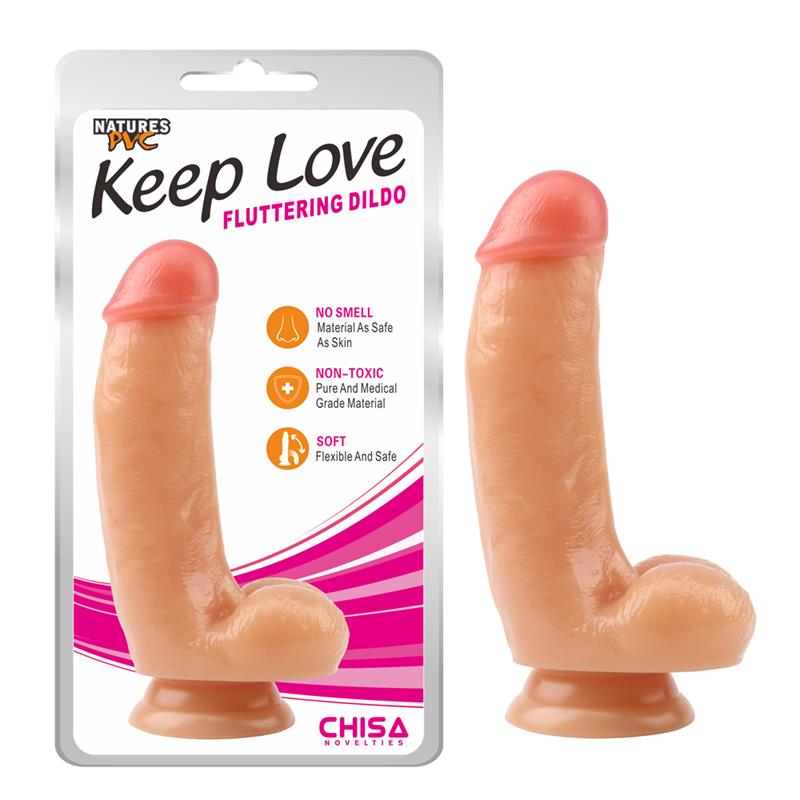 CHISA - DILDO FLUTTERING 17.1 X 4.1 CM FLESH