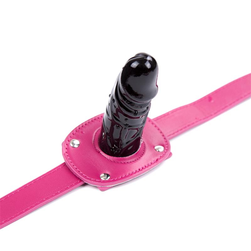 LATETOBED BDSM LINE - DILDO GAG BALL ADJUSTABLE 46-58 CM - DILDO: 10 CM