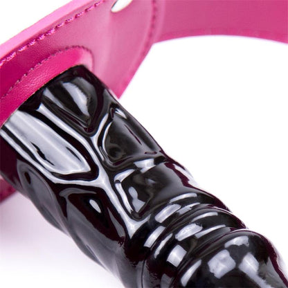 LATETOBED BDSM LINE - DILDO GAG BALL ADJUSTABLE 46-58 CM - DILDO: 10 CM