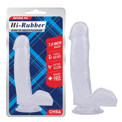 CHISA - DILDO HI-RUBBER 7 CLEAR