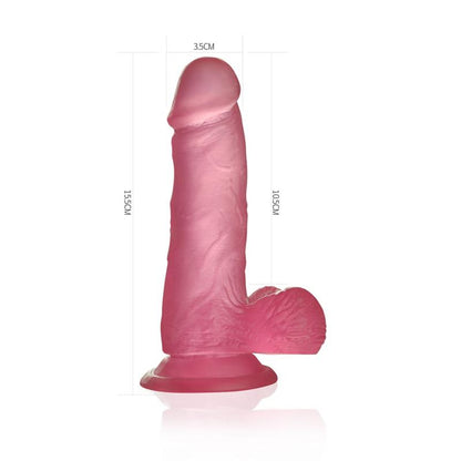 LOVETOY - DILDO JELLY STUDS 6 PINK
