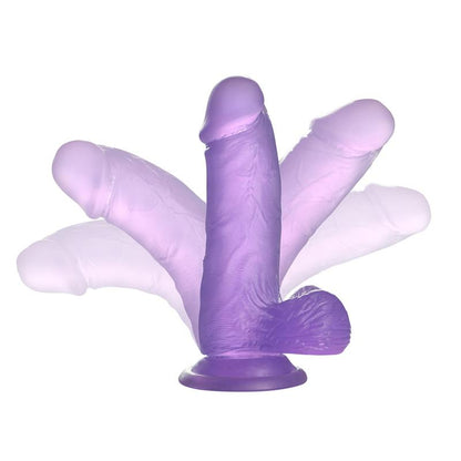 LOVETOY - DILDO JELLY STUDS 6 PURPLE