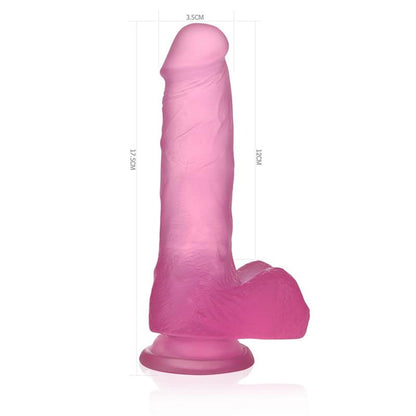 LOVETOY - DILDO JELLY STUDS 7 PINK