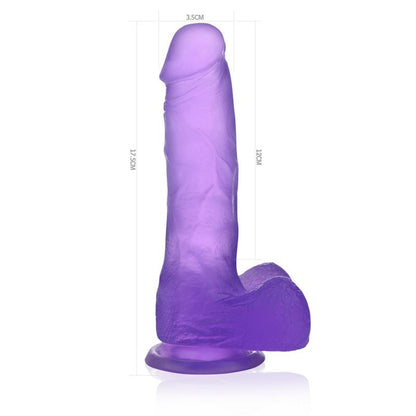 LOVETOY - DILDO JELLY STUDS 7 PURPLE