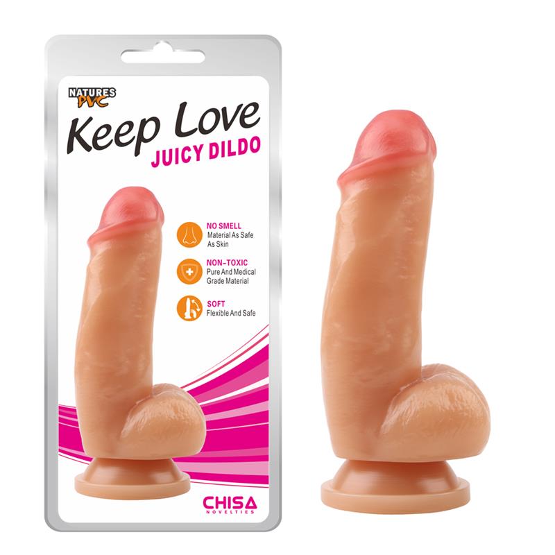 CHISA - DILDO JUICY 18.5 X 5 CM FLESH