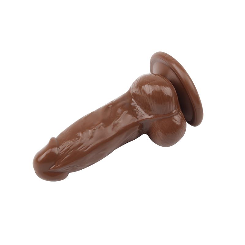 CHISA - DILDO JUMBO JACK 6 VIBRATING DILDO-BROWN