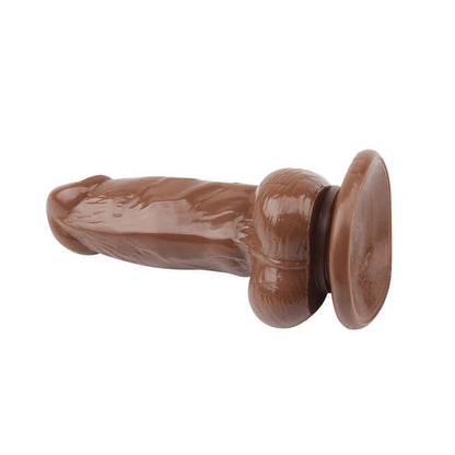 CHISA - DILDO JUMBO JACK 6 VIBRATING DILDO-BROWN