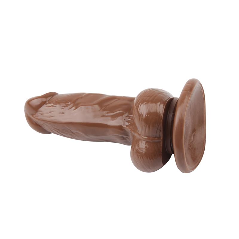 CHISA - DILDO JUMBO JACK 6 VIBRATING DILDO-BROWN